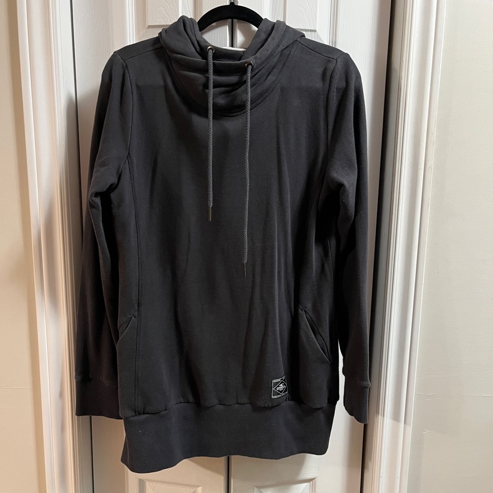O’Neill Charcoal Long Hoodie with Drawstring